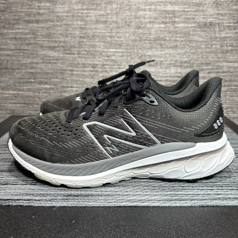 New Balance Men's Black and White Fresh Foam Athletic Shoes